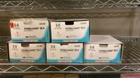 LOT OF ETHICON PERMA-HAND SILK SUTURES OPEN BOX (INDATE) REF EXP QTY IN BOX