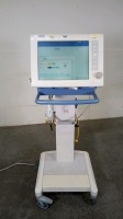 DRAGER EVITA XL VENTILATOR WITH CO2 CABLE ON ROLLING STAND (SW 7.04)(SN ARXM-0490)