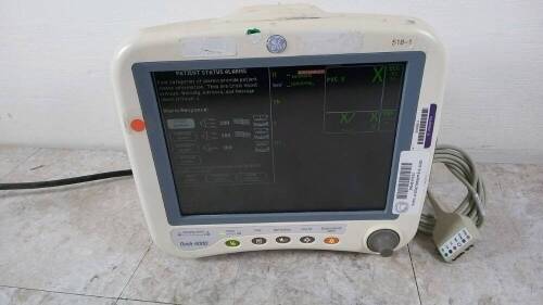 GE DASH 4000 PATIENT MONITOR WITH ECG CABLE