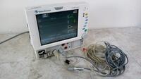 DATEX-OHMEDA CARDIOCAP 5 PATIENT MONITOR WITH CABLES (ECG, SPO2)