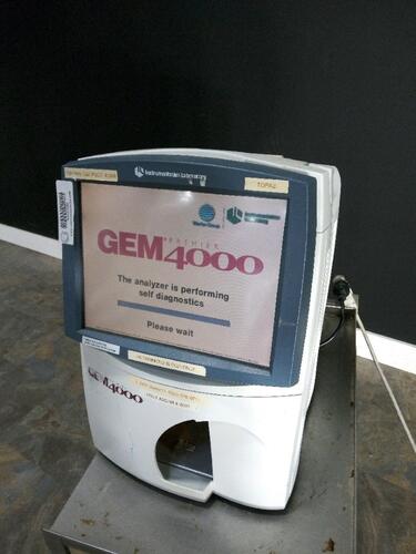 INSTRUMENTATION LABORATORY PREMIER GEM 4000 BLOOD GAS ANALYZER