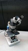 AMERICAN OPTICAL MICROSTAR LAB MICROSCOPE WITH 3 OBJECTIVES