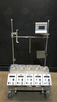 COBE (CAT NO. 043620-051) BLOOD PERFUSION SYSTEM WITH 5 ROLLER PUMPS