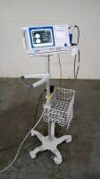 LABORIE PORTASCAN 3D BLADDER SCANNER WITH PROBE (2.5MHZ) ON ROLLING STAND