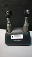 WELCH ALLYN OTO/OPTHALMOSCOPE WITH 7114 CHARGER WITH HEADS