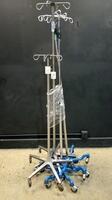 LOT OF IV POLES