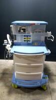 DRAGER FABIUS GS PREMIUM ANESTHESIA MACHINE WITH (3.37A SOFTWARE VERSION, VOLUME CONTROL, PRESSURE CONTROL, PRESSURE SUPPORT, SIMV/PS, MAN SPONT)