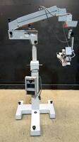 CARL ZEISS OPMI 6-S SURGICAL MICROSCOPE TO INCLUDE DUAL MOUNT BINOCULAR WITH EYEPIECES BOTH (10X/22B) BOTTOM LENSE ON UNIVERSAL S3B STAND STAND