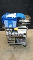 LOT OF EMPTY INSTRUMENT CASES & TRAYS (NO CART)
