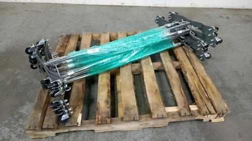 DRIVE LOT OF IV POLES (QTY. 8)