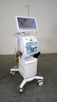 DRAGER BABYLOG VN500 VENTILATOR WITH INFINITY C500 MONITOR ON ROLLING STAND (SW 2.51)