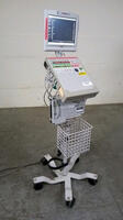 VIASYS LTV 1200 PORTABLE VENTILATOR WITH SPRINTPACK AND LTM MONITOR ON ROLLING STAND