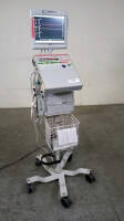 VIASYS LTV 1200 PORTABLE VENTILATOR WITH SPRINTPACK AND LTM MONITOR ON ROLLING STAND