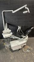 AIDEC 411 DENTAL CHAIR W/FOOTSWITCH & ATTACHMENTS