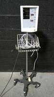 DATASCOPE ACCUATOR PLUS PATIENT MONITOR ON ROLLING STAND