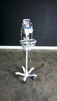 WELCH ALLYN SPOT VITAL SIGNS LXI VITAL SIGN MONITOR ON ROLLING STAND