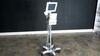 EDWARD LIFESCIENCES EV 1000 PATIENT MONITOR ON ROLLING STAND