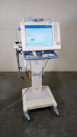 DRAGER EVITA XL VENTILATOR WITH CO2 CABLE ON ROLLING STAND (SW 7.02)(SN ARYF-0220)