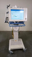 DRAGER EVITA XL VENTILATOR WITH CO2 CABLE ON ROLLING STAND (SW 7.02)(SN ARXN-0144)