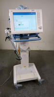 DRAGER EVITA XL VENTILATOR WITH CO2 CABLE ON ROLLING STAND (SW 7.02)(SN ARXN-0143)