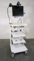 OLYMPUS WM-NP2 ENDOSCOPY TOWER WITH LENOVO MONITOR