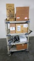 POLYCOM LOT OF VIDEO CONFERENCING EQUIPMENT (NO CART)