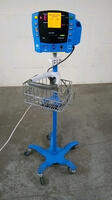 GE DINAMAP V100 CARESCAPE VITAL SIGNS MONITOR ON ROLLING STAND