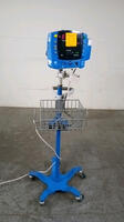 GE DINAMAP V100 CARESCAPE VITAL SIGNS MONITOR ON ROLLING STAND