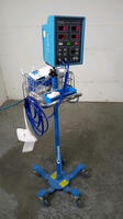 CRITIKON DINAMAP 8100 VITAL SIGNS MONITOR WITH BP CABLE ON ROLLING STAND