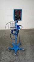 CRITIKON DINAMAP 8100 VITAL SIGNS MONITOR ON ROLLING STAND WITH CABLE (BP)