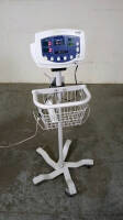 WELCH ALLYN VITAL SIGNS MONITOR ON ROLLING STAND