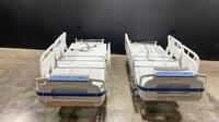 LOT OF STRYKER SECURE 3002 S3 HOSPITAL BEDS WITH FOOTBOARD (CHAPERONE WITH ZONE CONTROL, BED EXIT, SCALE)