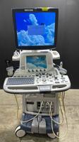 GE LOGIQ E9 ULTRASOUND MACHINE WITH 3 PROBES (REF ML6-15, 9L-D, C1-5) (DOM 08/2009)