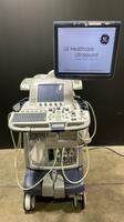 GE LOGIQ E9 ULTRASOUND MACHINE WITH 3 PROBES (REF L8-18I, 9L-D, C1-5) (DOM 11/2009)