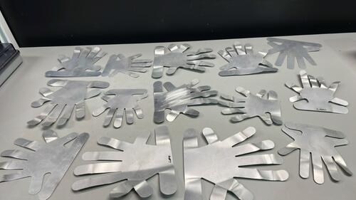 LOT OF ALUMINUM HANDS