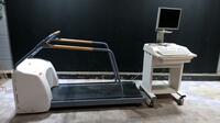 GE CASE STRESS TEST WORKSTATION WITH T2100 TREADMILL