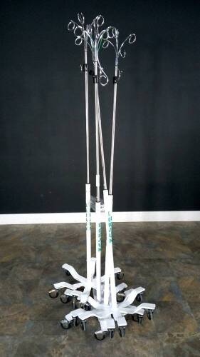 LOT OF BRAUN IV STANDS (QTY 4)