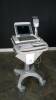 GE MAC 5500 HD ECG/EKG MACHINE WITH ACQUISITION MODULE ON CART