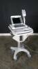 GE MAC 5500 HD ECG/EKG MACHINE WITH ACQUISITION MODULE ON CART