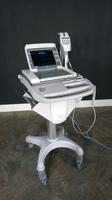 GE MAC 5500 HD ECG/EKG MACHINE WITH ACQUISITION MODULE ON CART