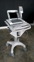 GE MAC 5500 HD ECG/EKG MACHINE WITH ACQUISITION MODULE ON CART