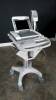 GE MAC 5500 HD ECG/EKG MACHINE WITH ACQUISITION MODULE ON CART