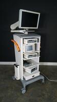 SMITH & NEPHEW ENDO CART WITH MONITOR: 560P CAMERA SYSTEM, 500 XL LIGHT SOURCE, POWER II CONTROL SYSTEM, 660HD IMAGE MANAGEMENT