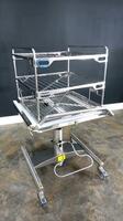 STERIS STERILIZER LOADING CART WITH RACK