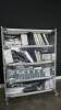 LOT OF MONITORS, POWER SUPPLY, AND HARD DRIVES