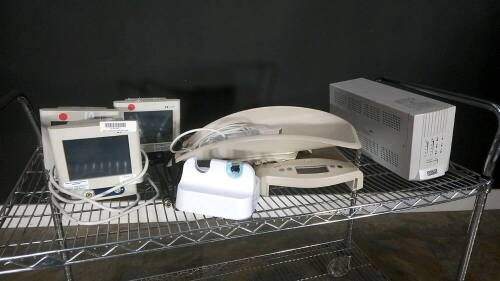 LOT OF MISC. MONITORS, SCALES, ETC.