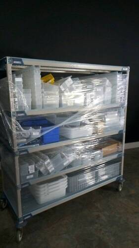 MISC. CONTAINERS WITH RACK