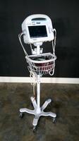 WELCH ALLYN 6000 SERIES VITAL SIGN MONITOR ON ROLLING STAND