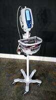WELCH ALLYN 42MTB VITAL SIGN MONITOR ON ROLLING STAND