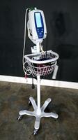 WELCH ALLYN 42MTB VITAL SIGN MONITOR ON ROLLING STAND